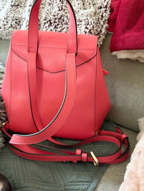 kate spade Coral Leather Top-Handle Backpack - Picture 2 of 5